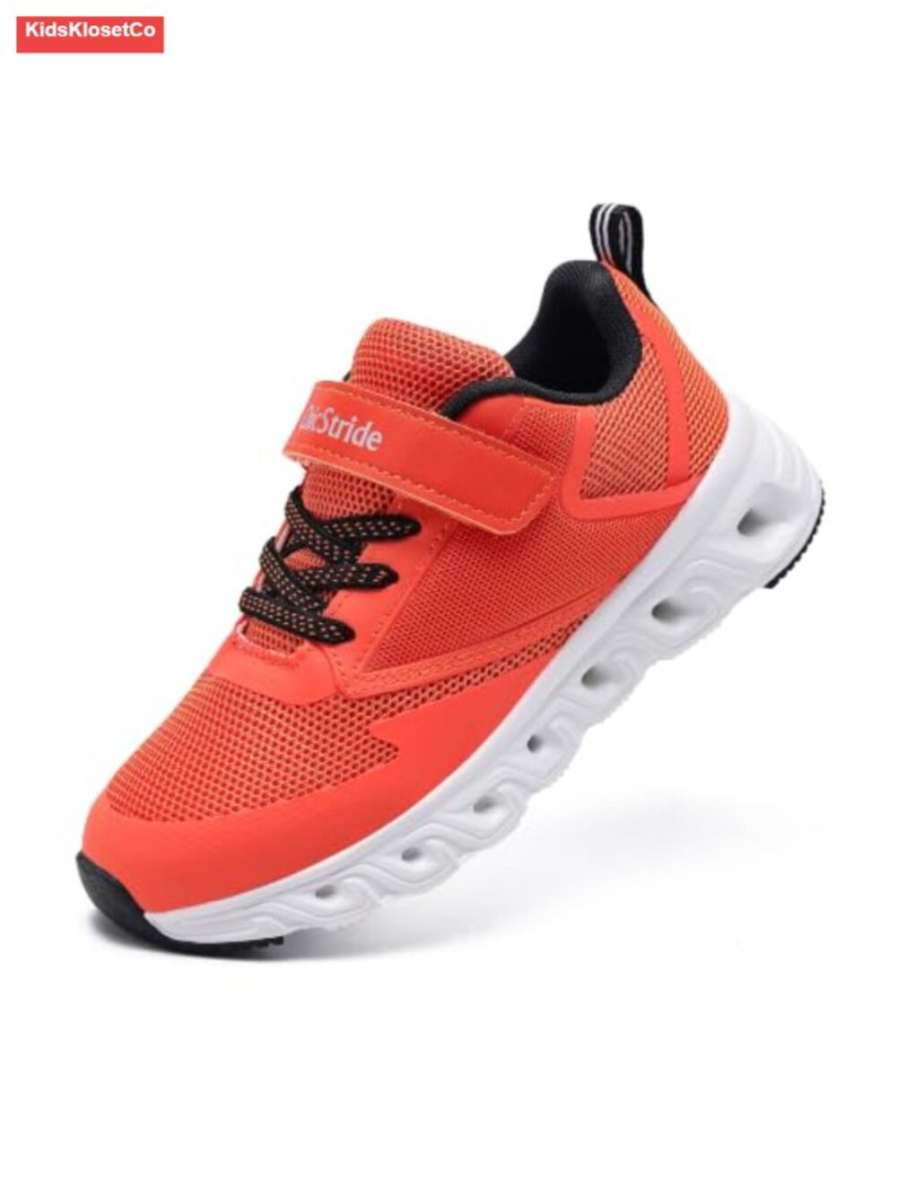 Kids Athletic Sneakers Breathable Mesh Hook Loop Lightweight Running Tennis